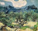 Olive Trees with the Alpilles in the Background - Vincent van Gogh - Arles 1889