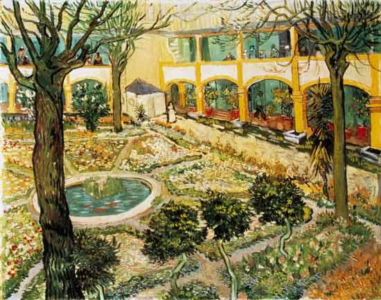 "Le Jardin de l'Hôtel de Dieu" by van Gogh