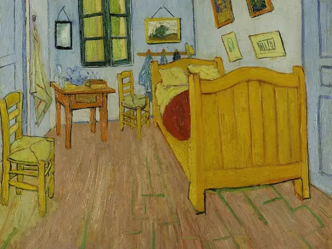 Van Gogh bedroom in Arles​, c.1888. Van Gogh Museum, Amsterdam