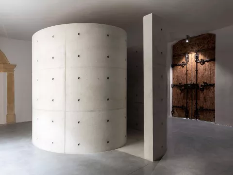 Lee Ufan Foundation Arles France  - Relatum - Sky underneath withTadao Ando.