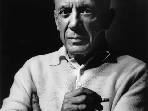 Pablo Picasso by Lucien Clergue